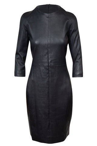 Sobee Leather Long Sleeve Dress | (est. retail $3,190) Clothing The Row   