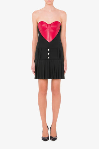 Red Heart Gabardine Dress | new with tags (est. retail $719) Dresses Moschino   