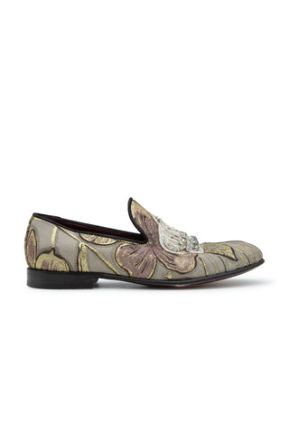 Embellished Jacquard Slippers | (est. retail $880) Flats Dolce & Gabbana   