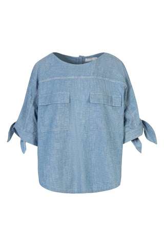 Denim Shirt in Paloma Blue | (est. retail $770)