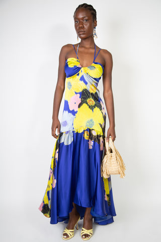 Cira Dress in Multi Blue | Pre-Fall '22 Collection |  new with tags (est. retail $1,700) Dresses Silvia Tcherassi   