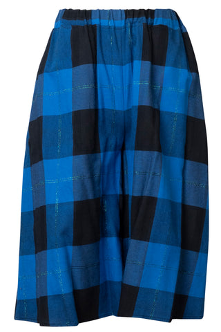 MM6 Blue Plaid Shorts Skirts Maison Margiela   
