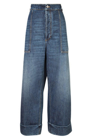 High-rise Straight-leg Cuffed Jeans | (est. retail $1,300)