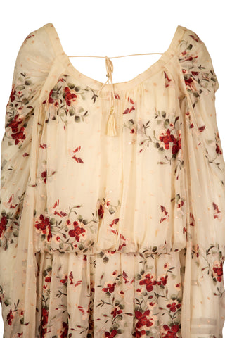 Silk Floral Print Mini Dress Dresses Zimmermann   