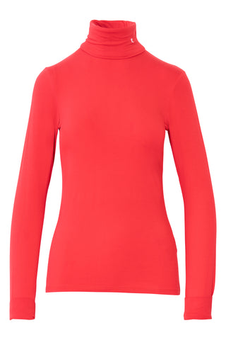 Uni Sous Turtleneck Top in Red Shirts & Tops Raf Simons   
