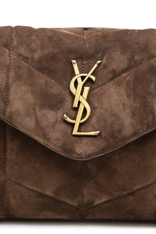 Suede Puffer Medium Bag | (est. retail $3,450) Shoulder Bags Saint Laurent   