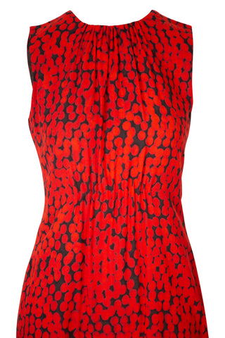 x Bergdorf Goodman Polka Dot Printed Knee-Length Dress Dresses Akris Punto   