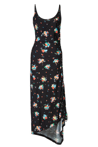 Asymmetric Lace Up Floral Print Dress | (est. retail $910) Dresses Paco Rabanne   