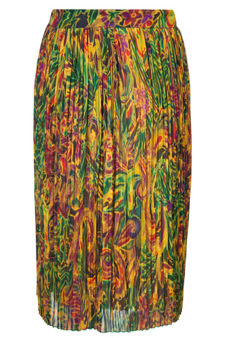 Vintage 1980's Pleated Midi Skirt Skirts Lanvin   