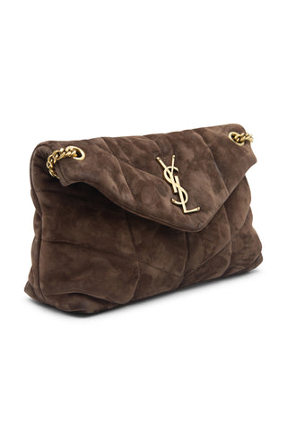 Suede Puffer Medium Bag | (est. retail $3,450) Shoulder Bags Saint Laurent   