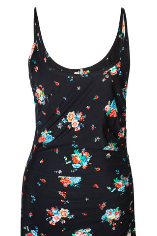 Asymmetric Lace Up Floral Print Dress | (est. retail $910) Dresses Paco Rabanne   