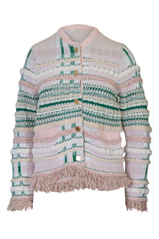 Pink Tweed Crew Neck Jacket | (est. retail $2,590) Jackets Thom Browne   