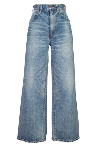 Straight Leg Cropped Jeans Denim Celine   