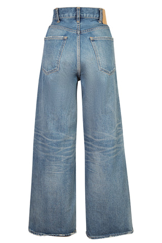 Straight Leg Cropped Jeans Denim Celine   