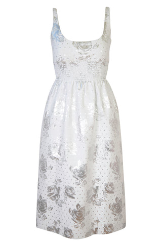 Metallic Rose Detailed Dress Dresses Emilia Wickstead   