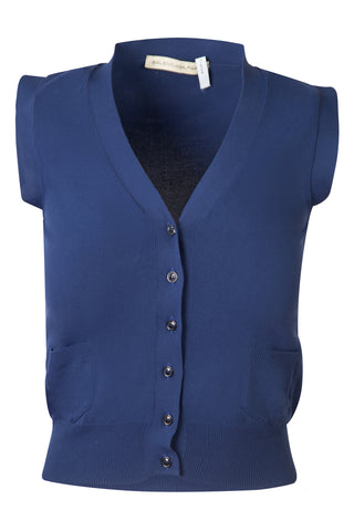 Patch Pocket Button Front Knit Vest Vests Balenciaga   