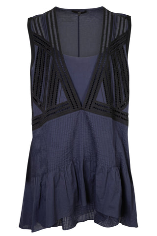 Navy Dress with Eyelet Detailing | new with tags Dresses Tibi   