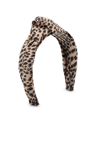Leopard Big Knot Headband Hair Accessories Lele Sadoughi   