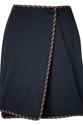 Black Wrap Skirt Skirts Fendi   