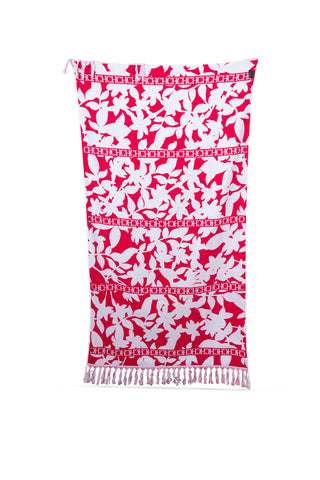 CH Jasmine Towel in Red/White | new with tags (est. retail $295) Towels Carolina Herrera   