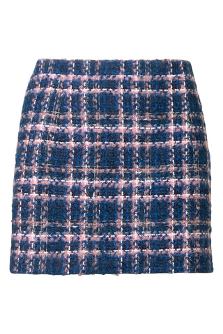 Checked Tweed Mini Skirt | FW '21 Collection (est. retail $715) Skirts Alessandra Rich   