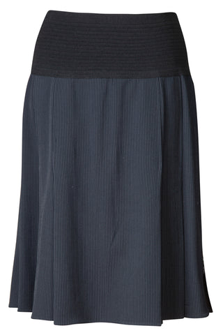 Pleated Midi Skirt in Navy Skirts Giorgio Armani   