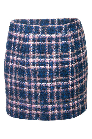 Checked Tweed Mini Skirt | FW '21 Collection (est. retail $715) Skirts Alessandra Rich   