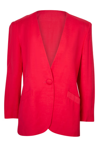 Vintage Red Blazer Jackets Christian Dior   