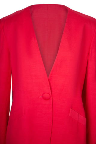 Vintage Red Blazer Jackets Christian Dior   