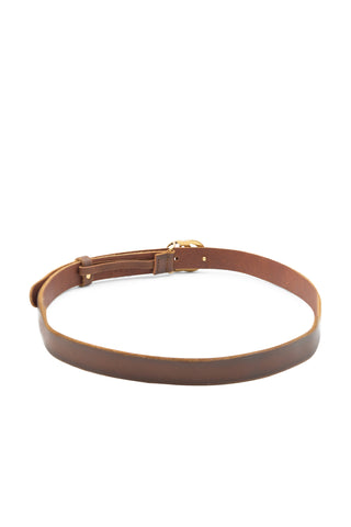 Brown Leather Logo Belt Belts Gucci   