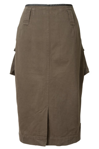 Green Cargo Knee Length Skirt Clothing Dries Van Noten   