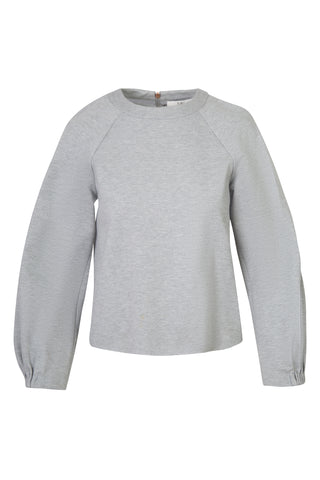 Grey Knit Pullover Sweater Sweaters & Knits Tibi   