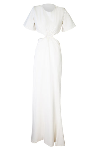 White Cut-Out Maxi Dress Dresses Hanifa   