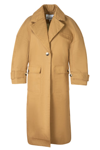 Double Twill Trench Coat | (est. retail $510) Coats Ganni   
