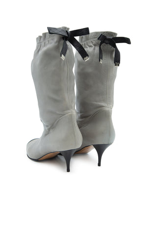 Slouchy Gathered Ribbon Bootie | SS '06 Runway Boots Chanel   