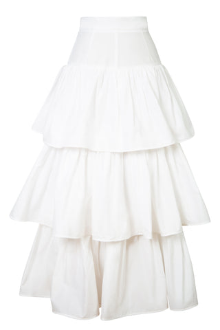 White Tiered Maxi Skirt | new with tags (est. retail $475)