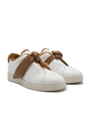 Asymmetric Clarita Leather Slip-On Sneakers | (est. retail $450) Sneakers Alexandre Birman   