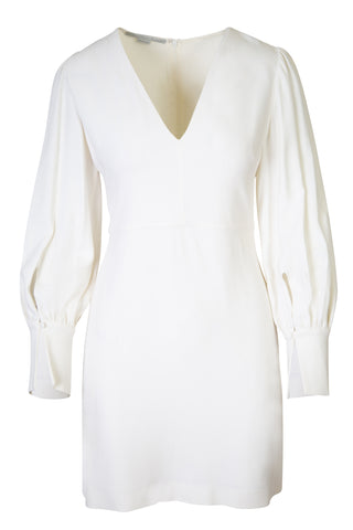 White V-Neck Mini Dress Dresses Stella McCartney   