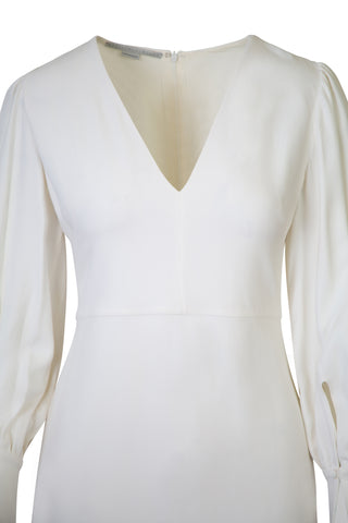 White V-Neck Mini Dress Dresses Stella McCartney   