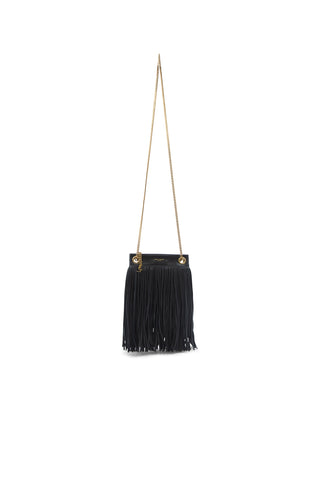 Grace Fringed Suede Small Bag | (est. retail $1,290) Crossbody Bags Saint Laurent   