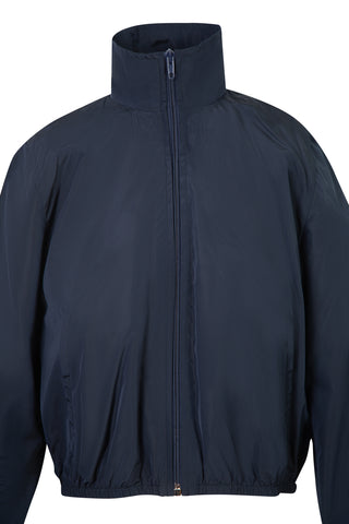 Navy Cropped Zip-Up Jacket Jackets Balenciaga   