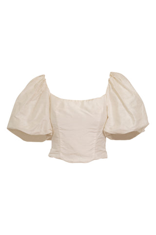 Custom White Puff Sleeve Top |  (est. retail $695) Shirts & Tops Markarian   