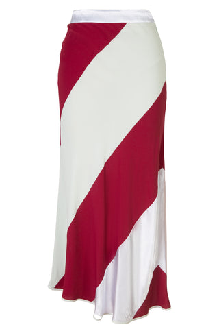 Silk Diagonal Striped Skirt Skirts Marni   