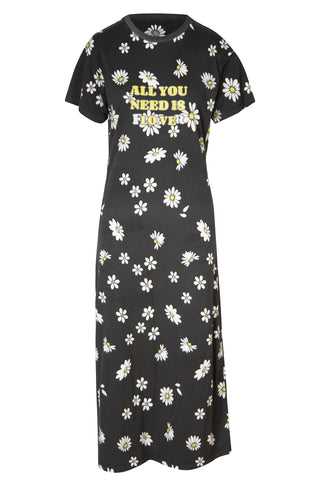 SSENSE Exclusive Black Capsule Daisy Print Dress | (est. retail $550) Dresses Paco Rabanne   