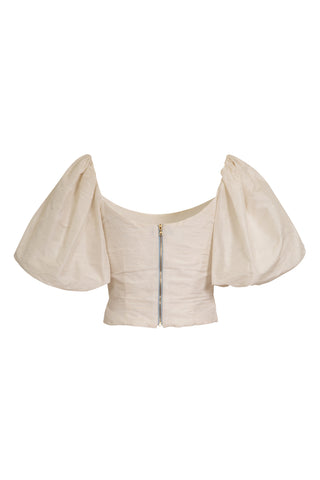 Custom White Puff Sleeve Top |  (est. retail $695) Shirts & Tops Markarian   
