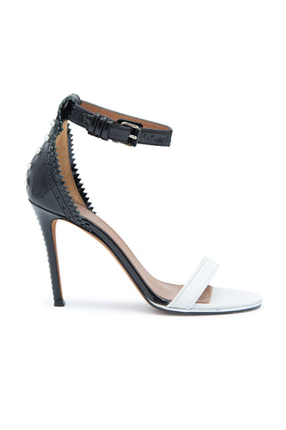 Brogue-back Bicolor Ankle-wrap Sandal Sandals Givenchy   