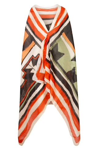Abstract Print Pareo Skirt | (est. retail $260) Scarves & Shawls Johanna Ortiz   