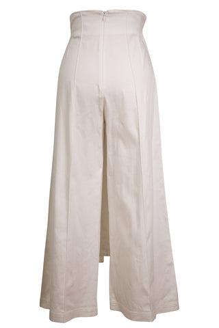 High Waisted Self-Tie White Pants Pants Silvia Tcherassi   