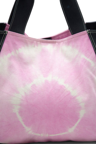Smooth Calfskin/Tie & Dye Fabric Canvas Tote Bag | (est. retail $2,350) Tote Bags Celine   