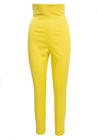 Yellow Trouser Pants Marta Ferri   